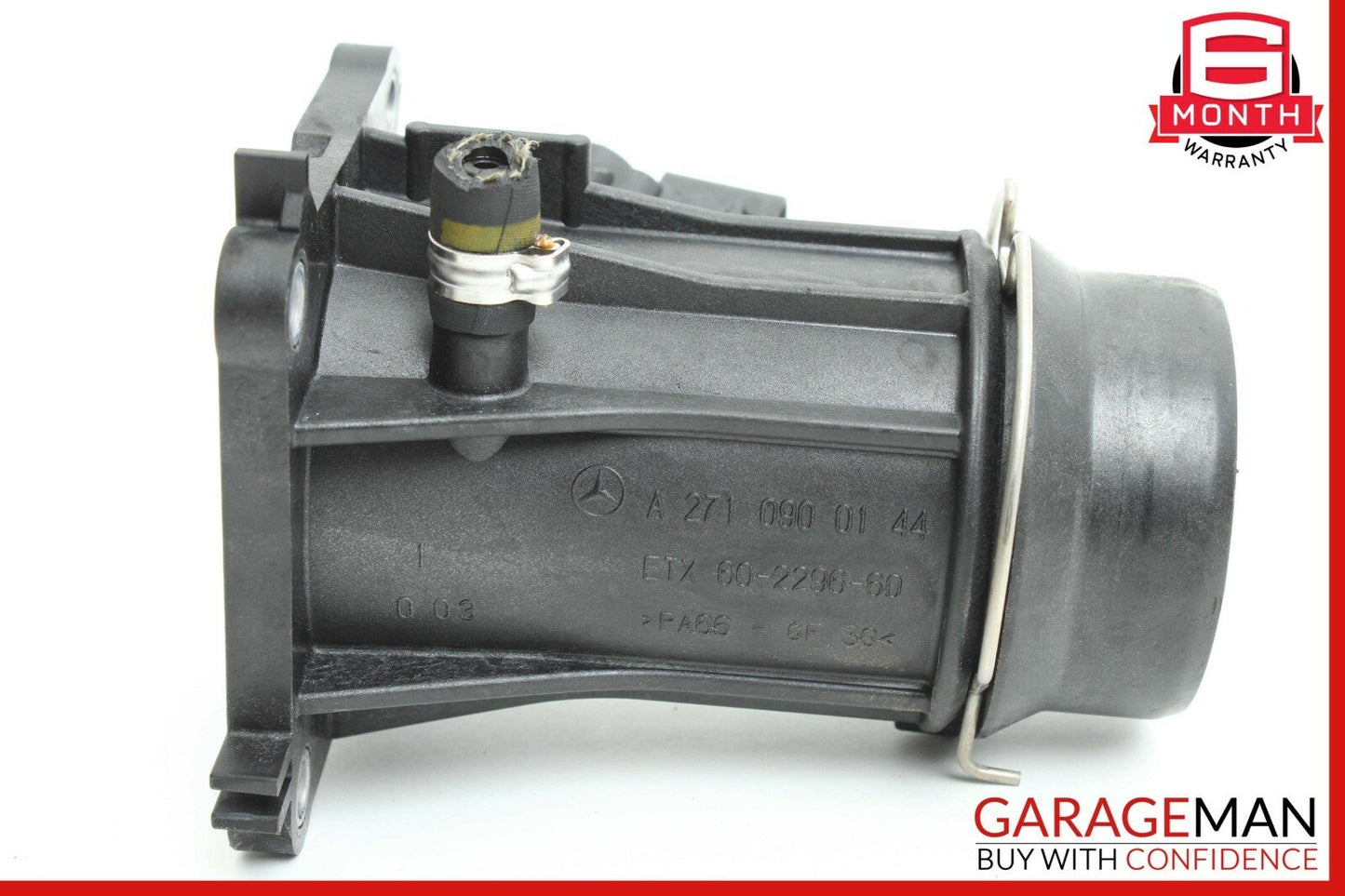 12-14 Mercedes W204 C250 1.8L Air Intake Pipe Hose w/ Pressure Sensor Assembly
