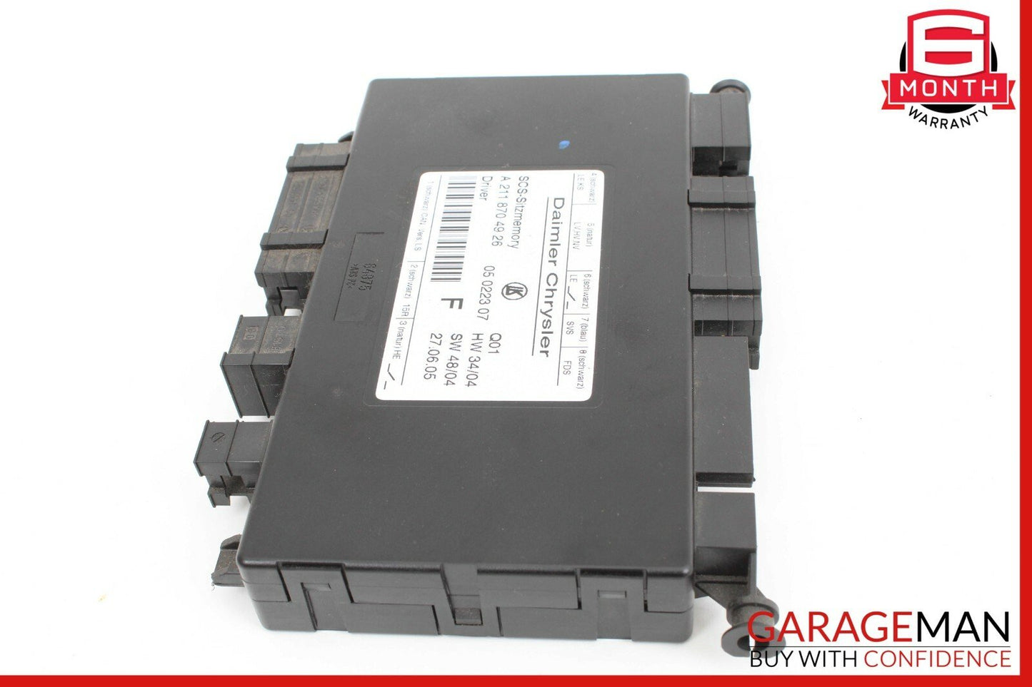 03-11 Mercedes SLK280 E350 CLS500 Front Left Side Under Seat Control Module Unit