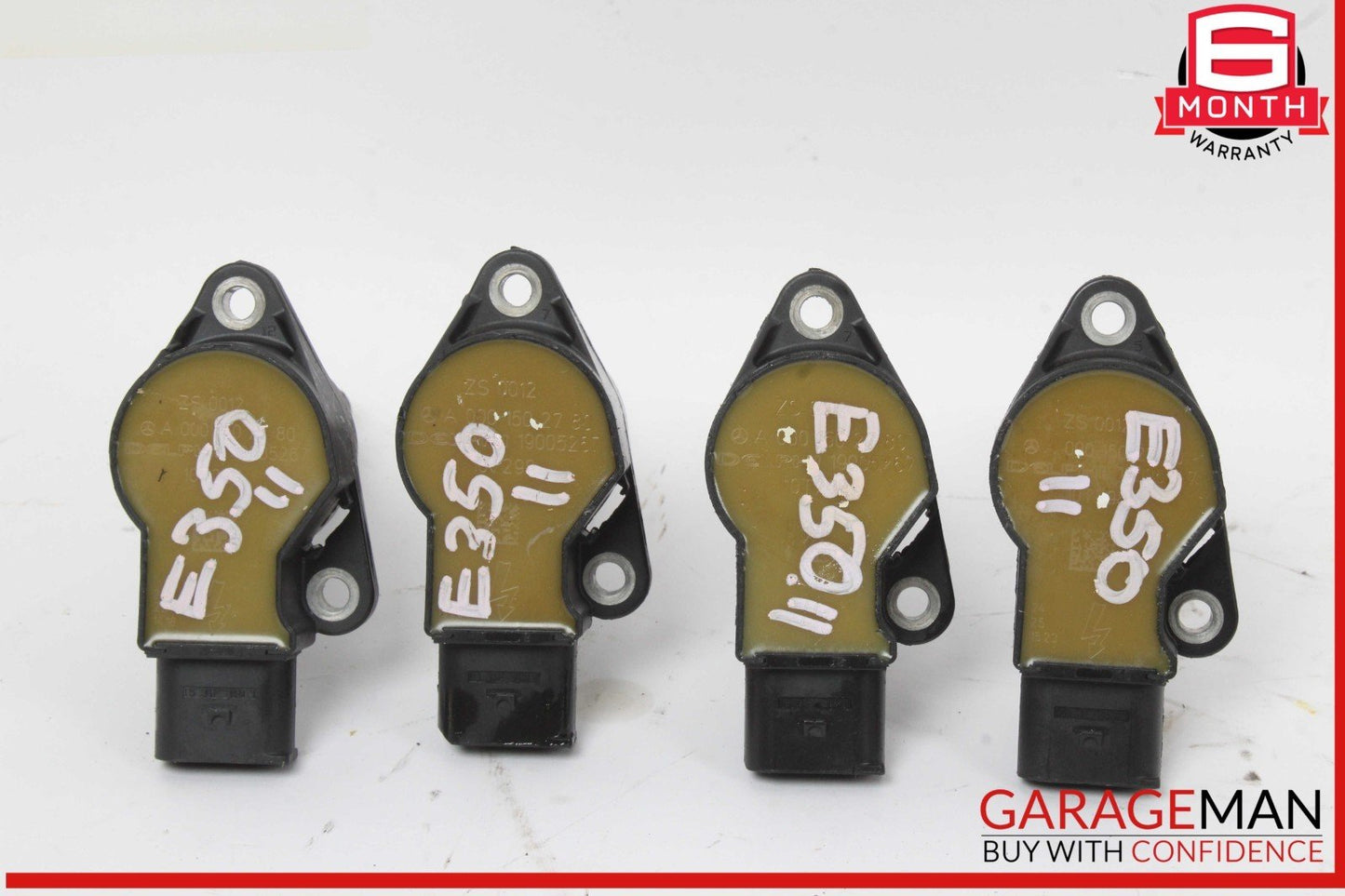 07-14 Mercedes W212 E350 CL550 Ignition Coil Coils Set of 4 0001502780 OEM