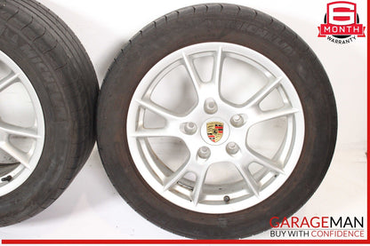 05-08 Porsche Boxster Cayman Wheel Tire Rim Set of 4 Pc R17 OEM