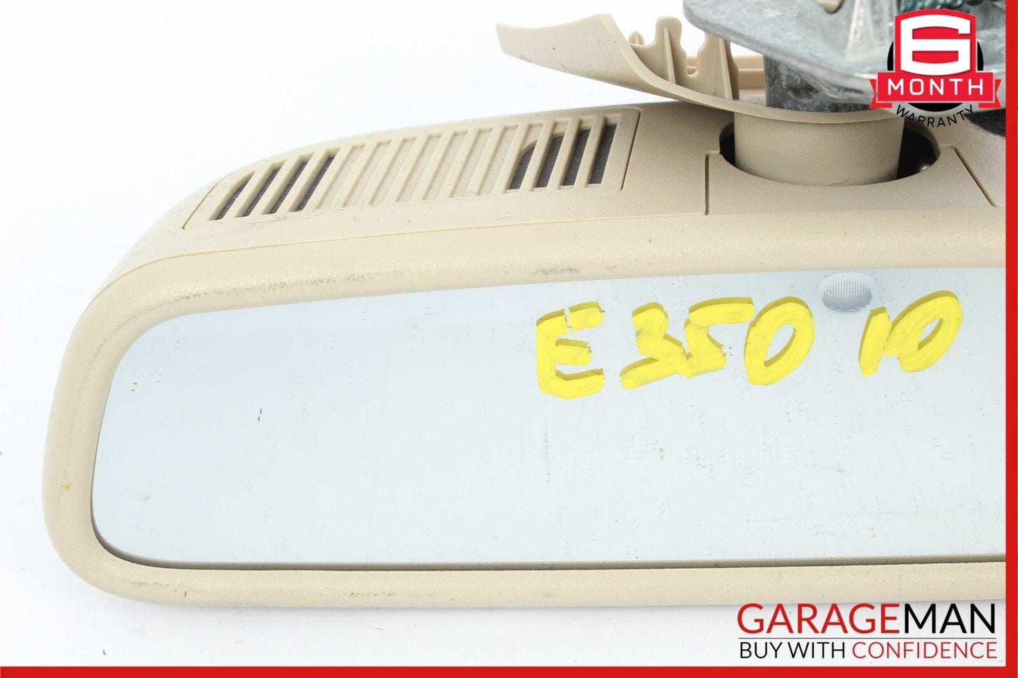 10-16 Mercedes W204 C250 E350 Interior Upper Rear View Mirror Cover Beige OEM