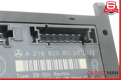 07-13 Mercedes W216 CL550 CL600 Front Right Passenger Seat Control Module Unit