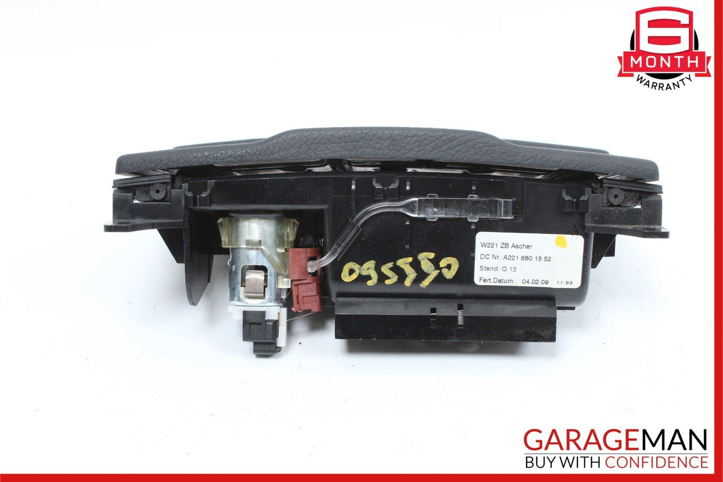 07-09 Mercedes W221 S550 Ash Tray Ashtray Lighter Compartment Trim Black OEM