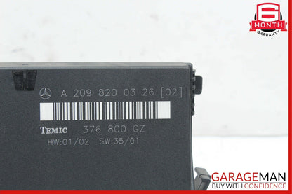03-09 Mercedes W209 CLK500 CLK320 Rear Temic Control Module 2098200326 OEM