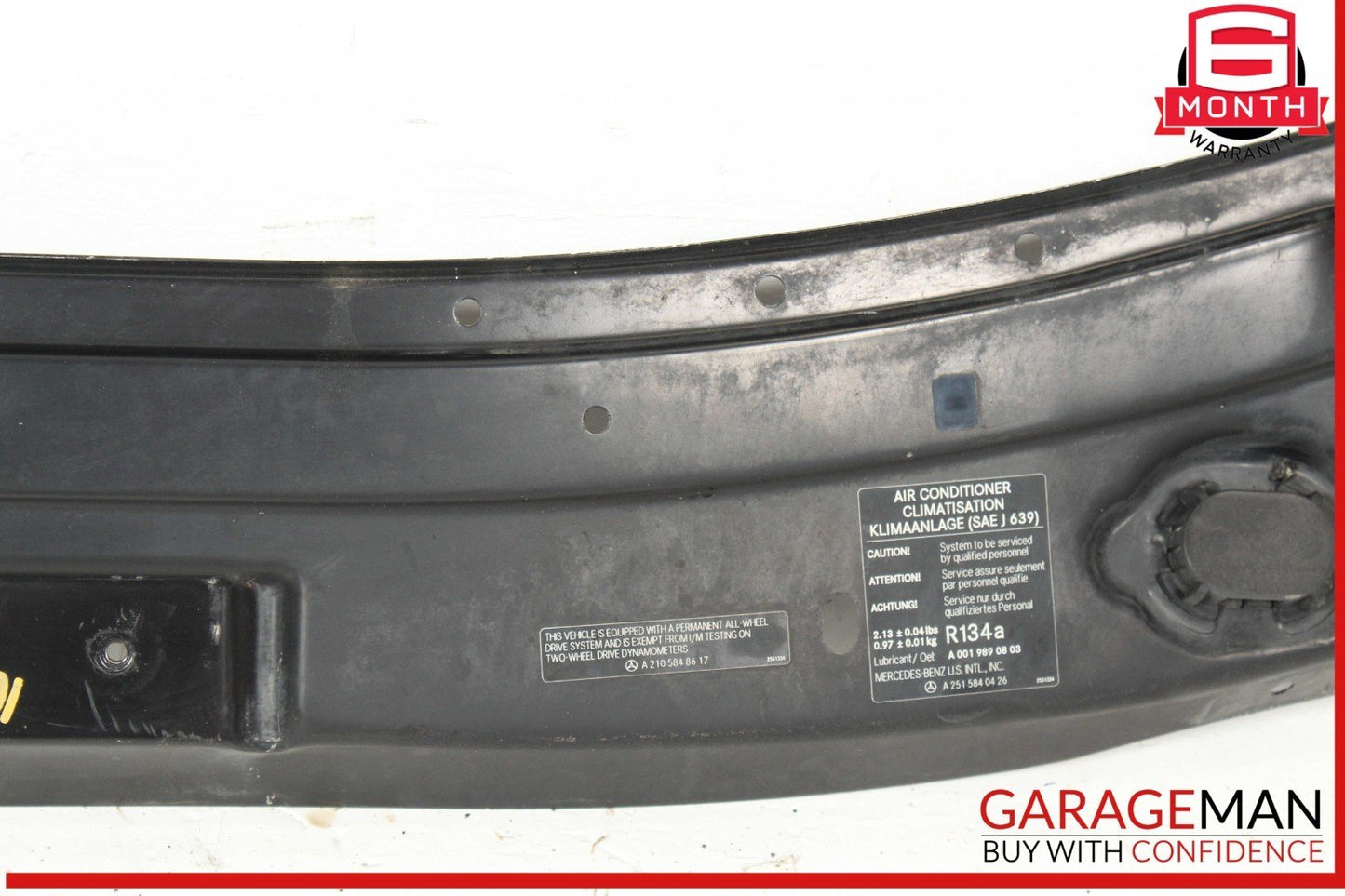 06-12 Mercedes X164 GL450 ML550 Upper Radiator Core Tie Bar Support OEM