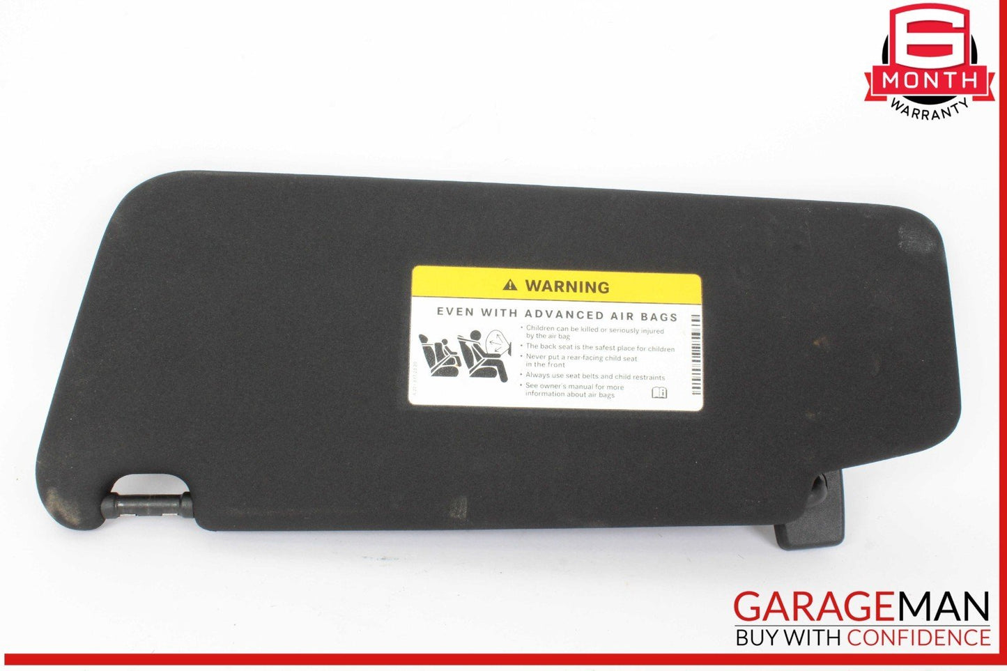 08-14 Mercedes W204 C250 C300 C350 Front Right Side Sunvisor Sun Visor Black OEM