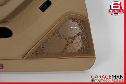10-16 Porsche Panamera 970 Rear Left Interior Door Panel Trim Cover Assy Beige