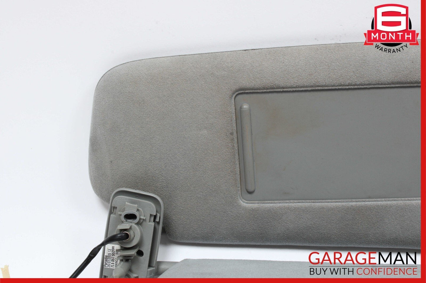 03-10 Porsche Cayenne 955 957 Front Right Side Sunvisor Sun Visor Shade Gray