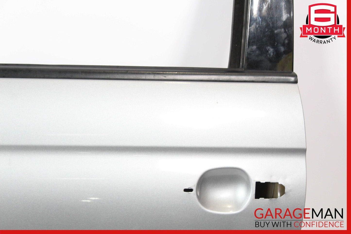 12-17 Fiat 500 Front Left Door Shell Panel Silver OEM
