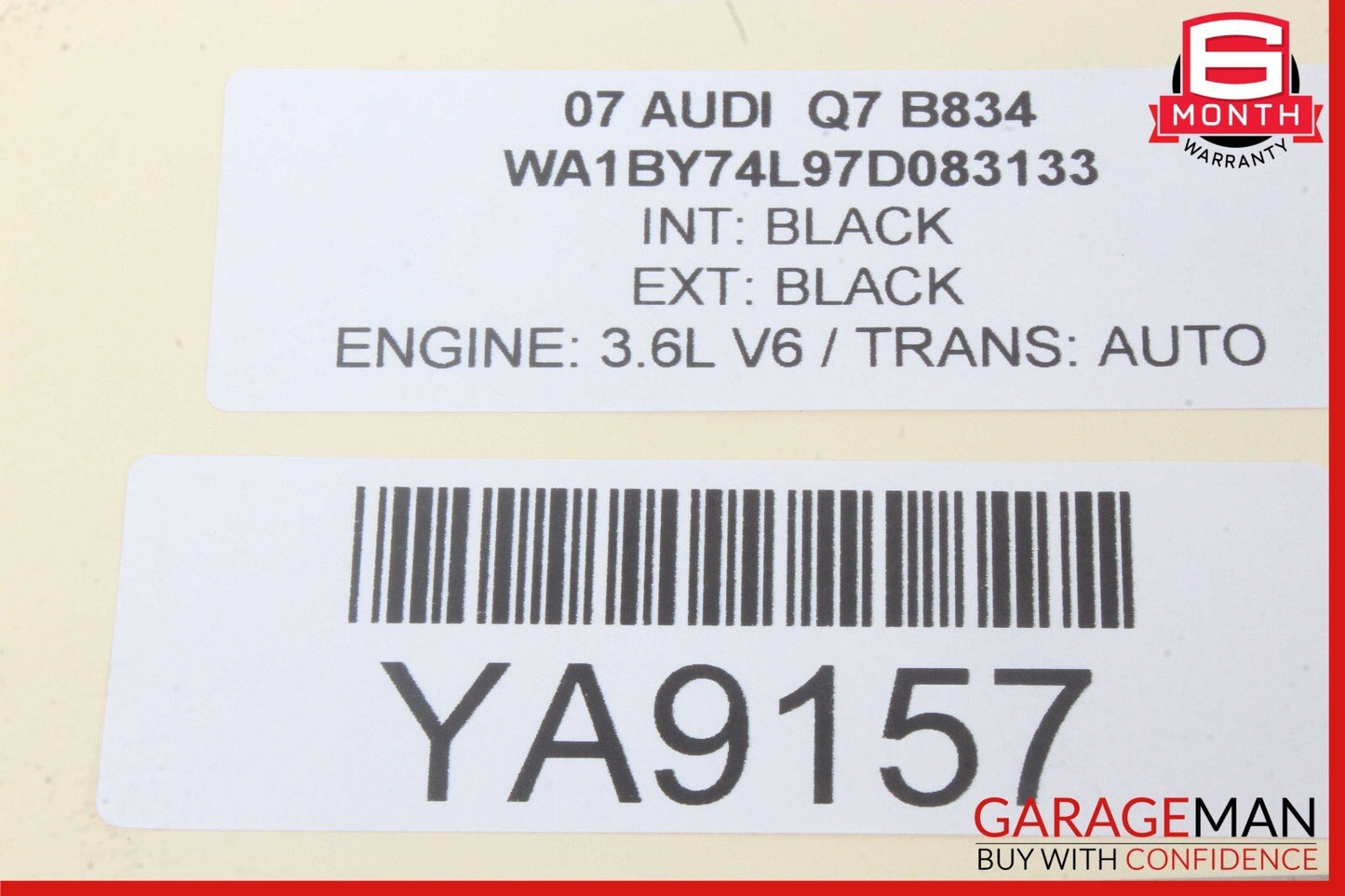 07-15 Audi Q7 Rear View Camera Parking Aid Control Module 4L0910441A OEM