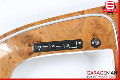 06-11 Mercedes W211 E350 CLS550 Center Console Shifter Trim Bezel Cover Wood OEM