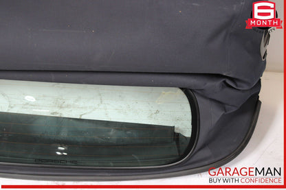 05-08 Porsche Boxster 987 Rear Convertible Soft Top Roof Glass Assembly Black