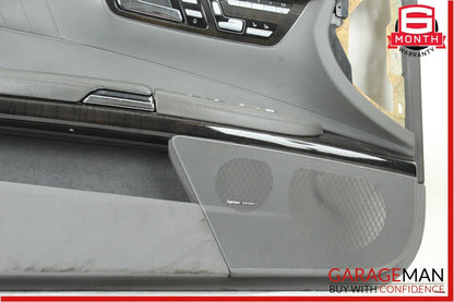 07-09 Mercedes W216 CL600 Front Left Side Complete Interior Door Panel Grey OEM