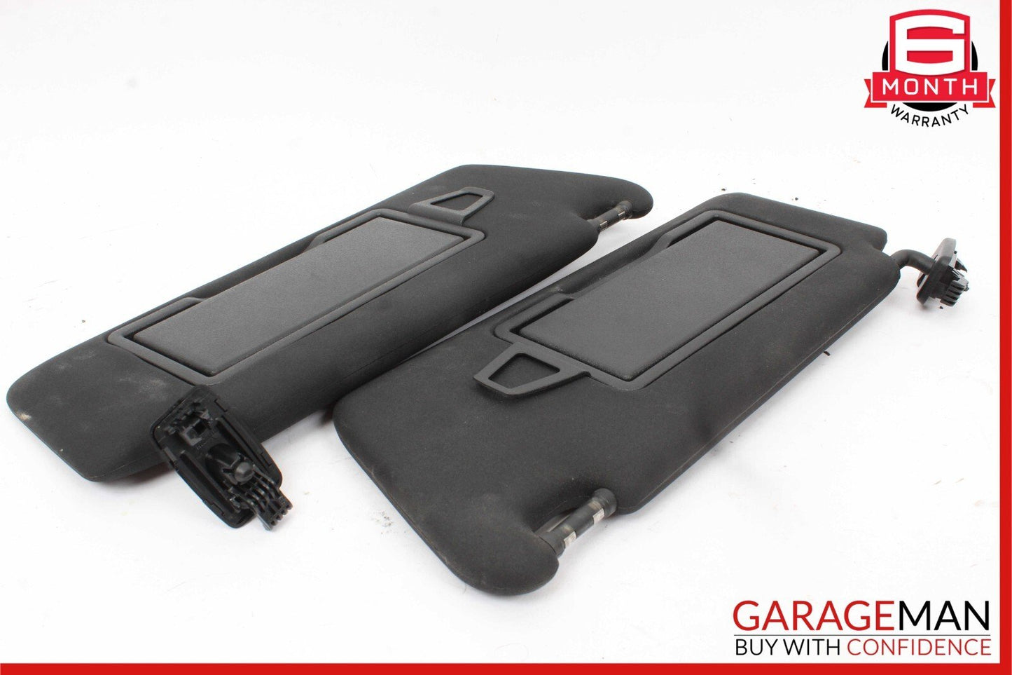 08-14 Mercedes C250 C350 Front Right and Left Sunvisor Sun Visor Cover Set Black