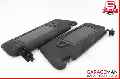 08-14 Mercedes C250 C350 Front Right and Left Sunvisor Sun Visor Cover Set Black