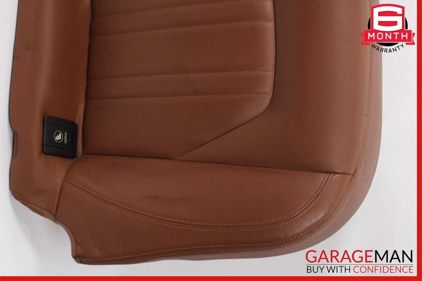 14-17 Maserati Ghibli M157 Rear Bench Lower Bottom Seat Cushion Cover Brown OEM