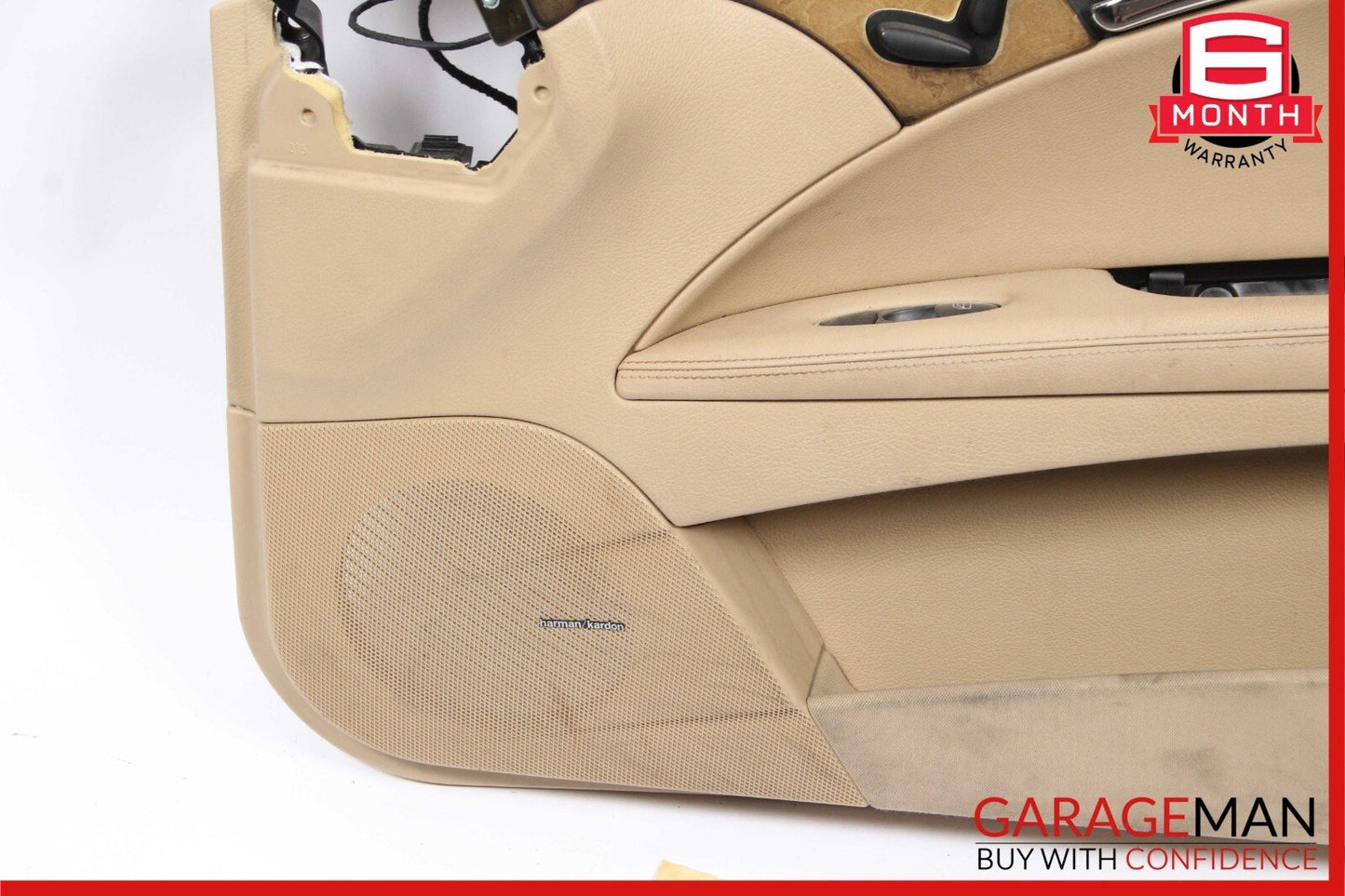 07-09 Mercedes W211 E350 E550 Front Right Interior Door Panel Trim Cover Brown