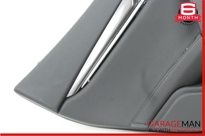14-17 Maserati Ghibli Rear Left Driver Side Complete Interior Door Panel Black