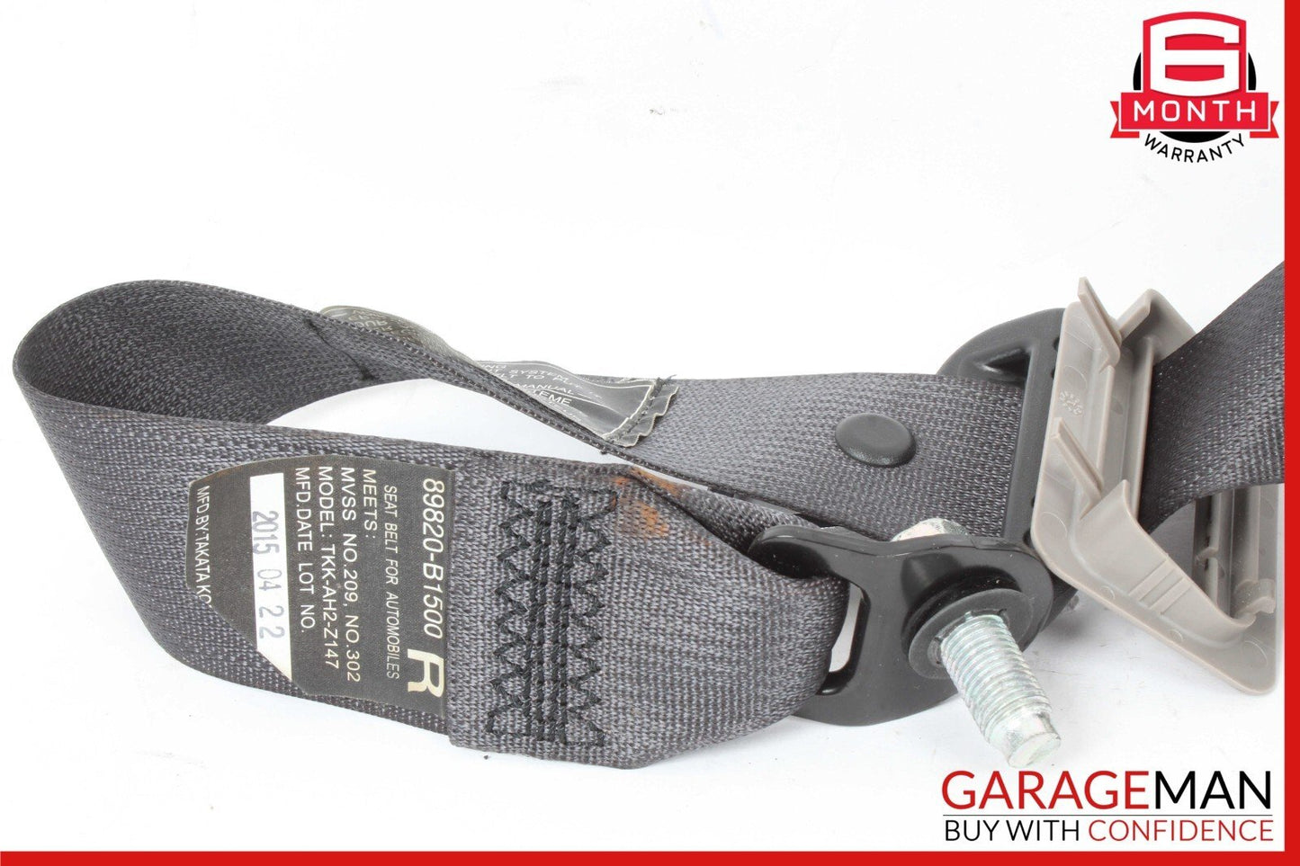 15-20 Hyundai Genesis Rear Right Side Seat Belt Retractor 89820-B1500 OEM