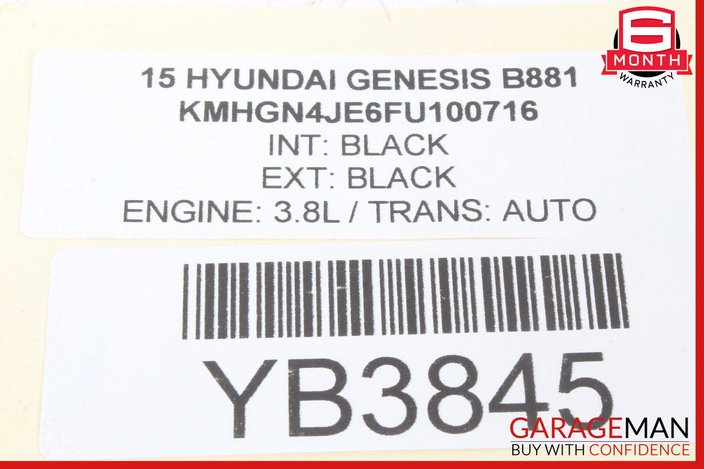 15-20 Hyundai Genesis Rear Right Blind Spot Sensor Control Module Unit OEM
