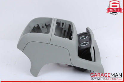 12-18 Audi A6 A7 S6 Rear Climate Control Trim Panel w/ Power Outlet Gray OEM