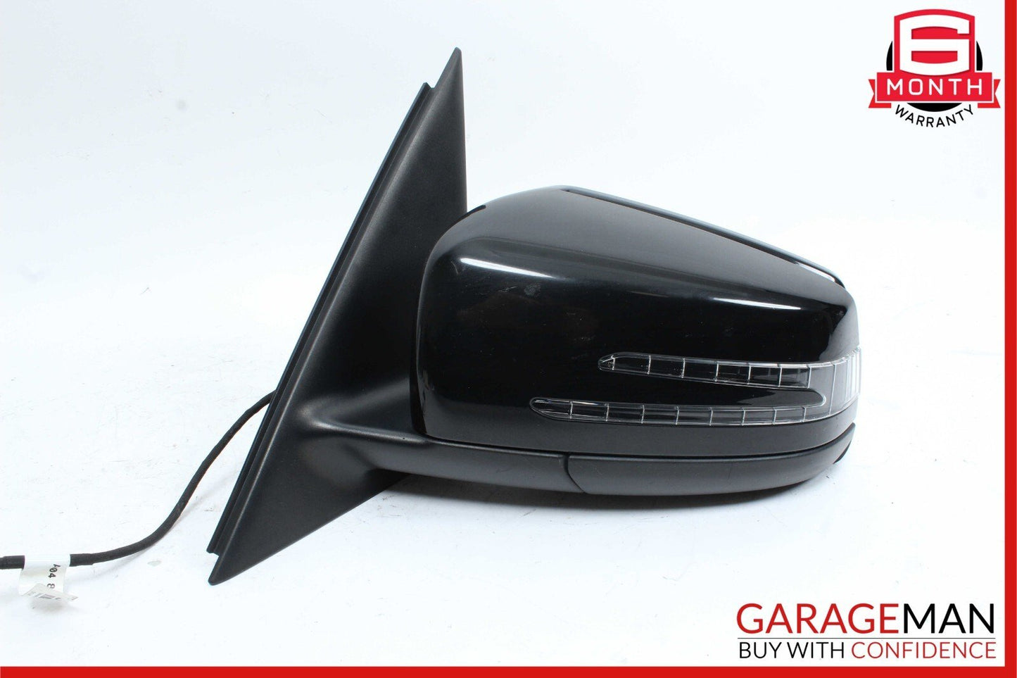 10-12 Mercedes X204 GLK350 Front Left Side Door Rear View Mirror Black OEM