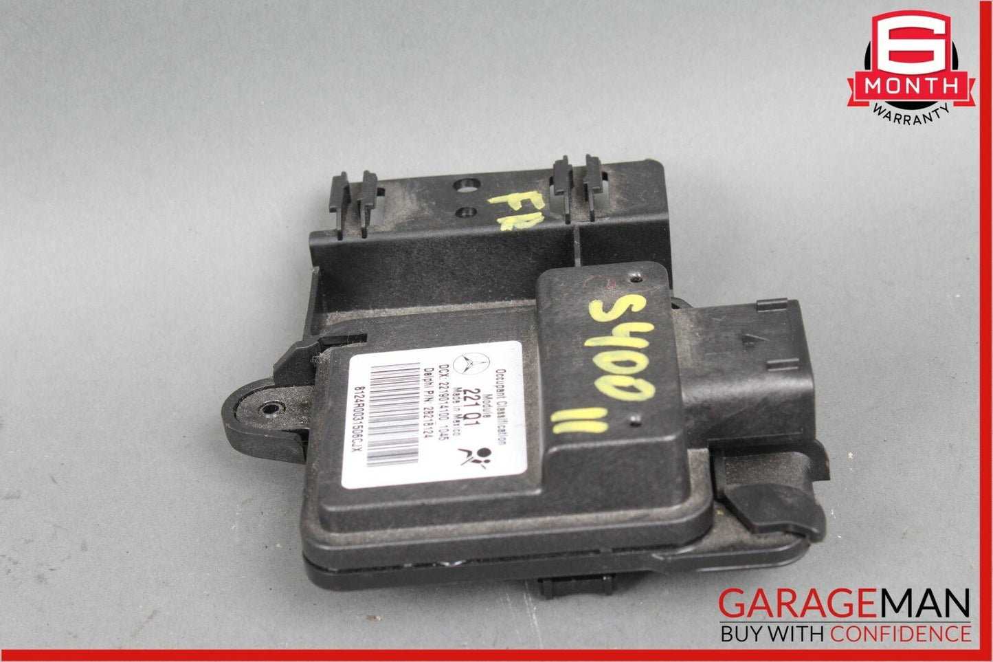 10-13 Mercedes W221 S63 AMG S400 Front Right Side Seat Occupant Sensor Module