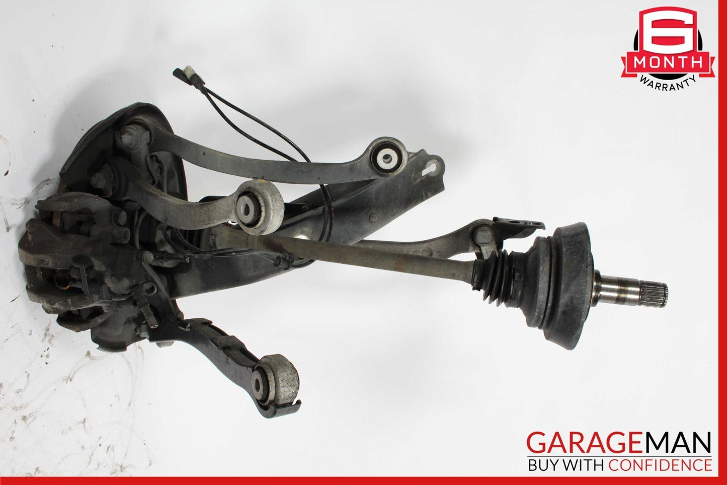 03-06 Mercedes SL500 Rear Right Spindle Knuckle Hub Driveshaft Rotor Disc Assy