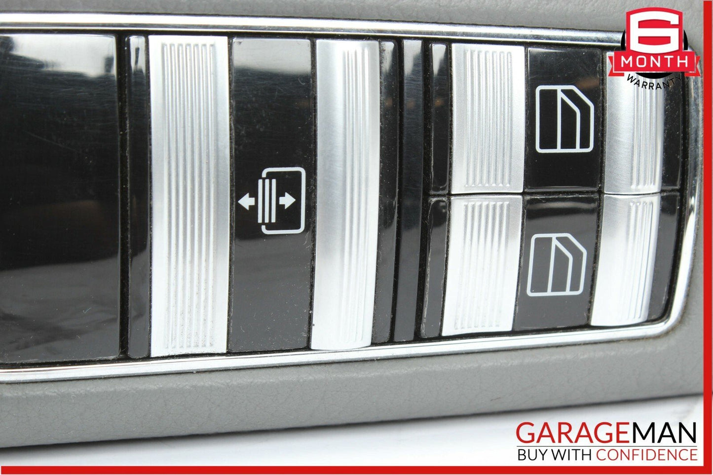 07-13 Mercedes W221 S550 Rear Left Side Door Window Switch Control Trim Gray