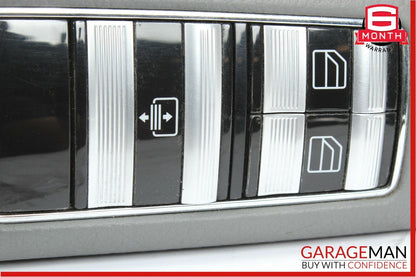 07-13 Mercedes W221 S550 Rear Left Side Door Window Switch Control Trim Gray
