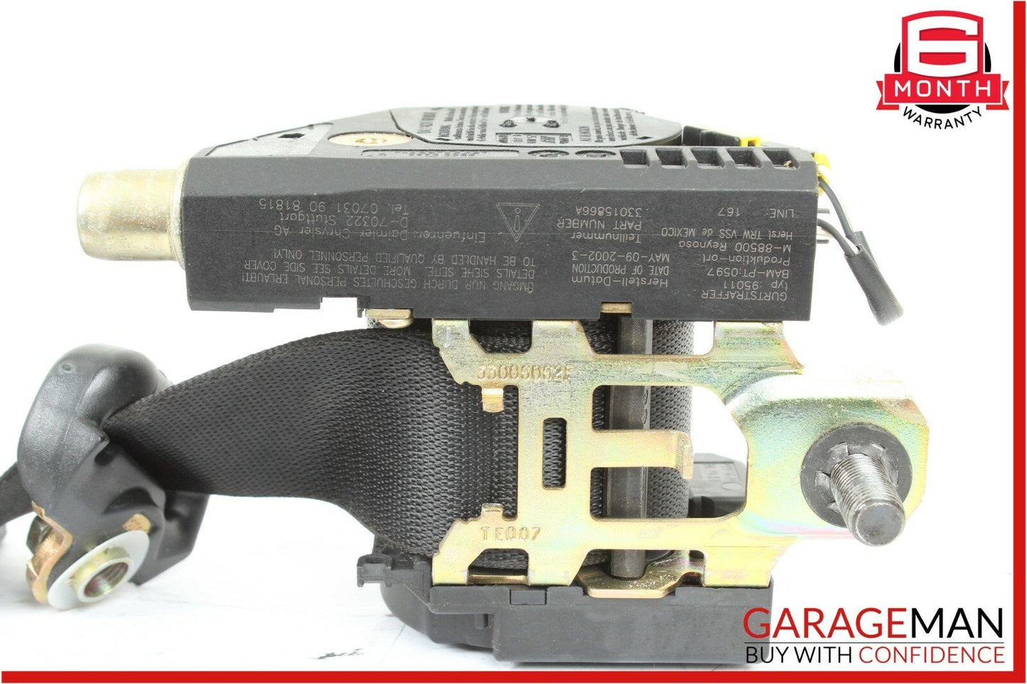 98-05 Mercedes W163 ML320 Rear Left Side Seat Belt Retractor Black