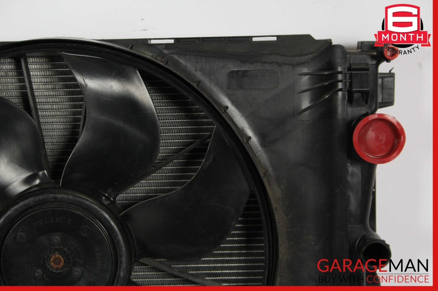 08-18 Mercedes SLK350 C250 Engine Cooling Fan Shroud Motor A/C AC Condenser Assy