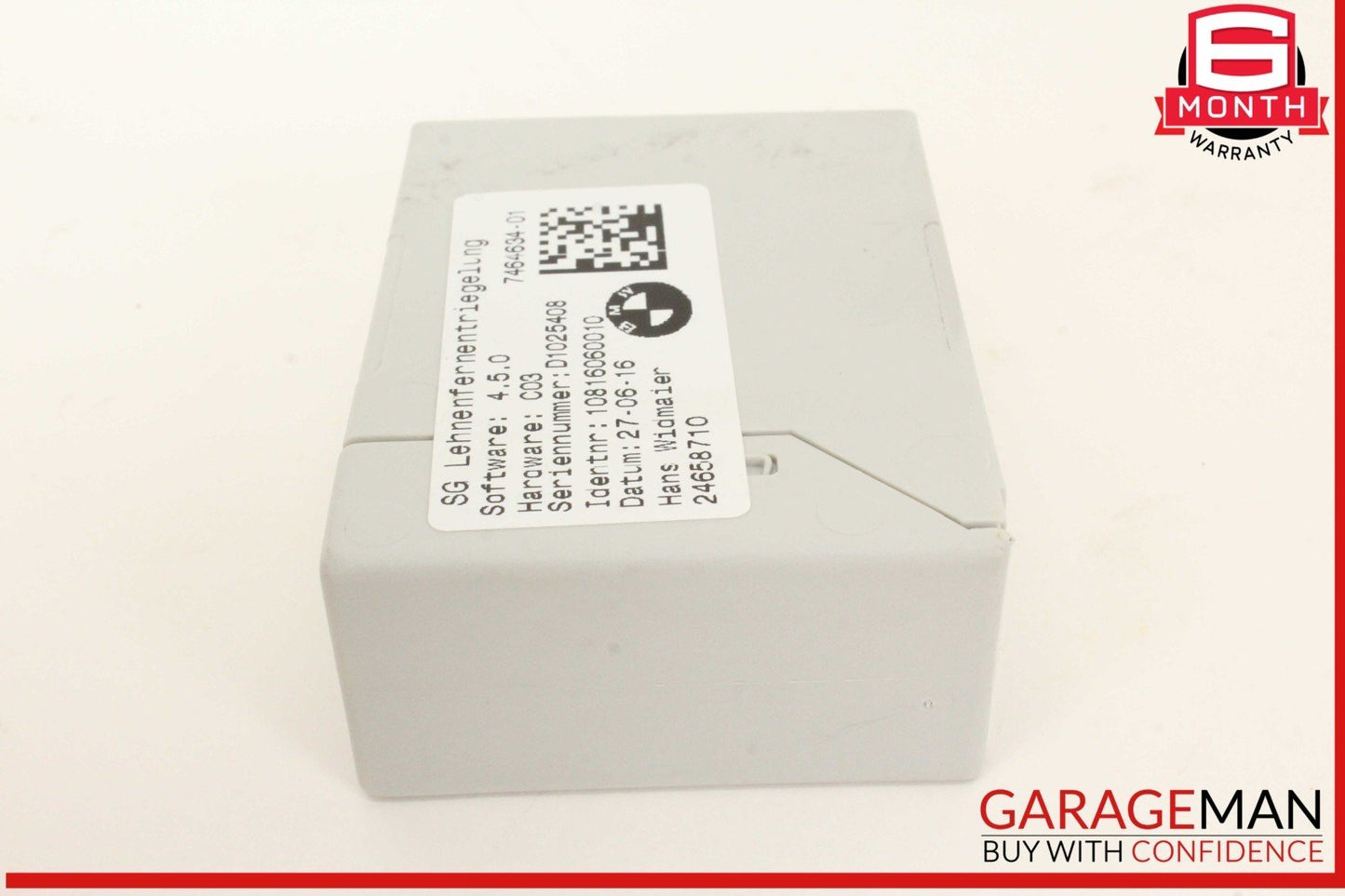 16-22 BMW X1 F48 Front Seat Backrest Control Module Unit 7464634 OEM