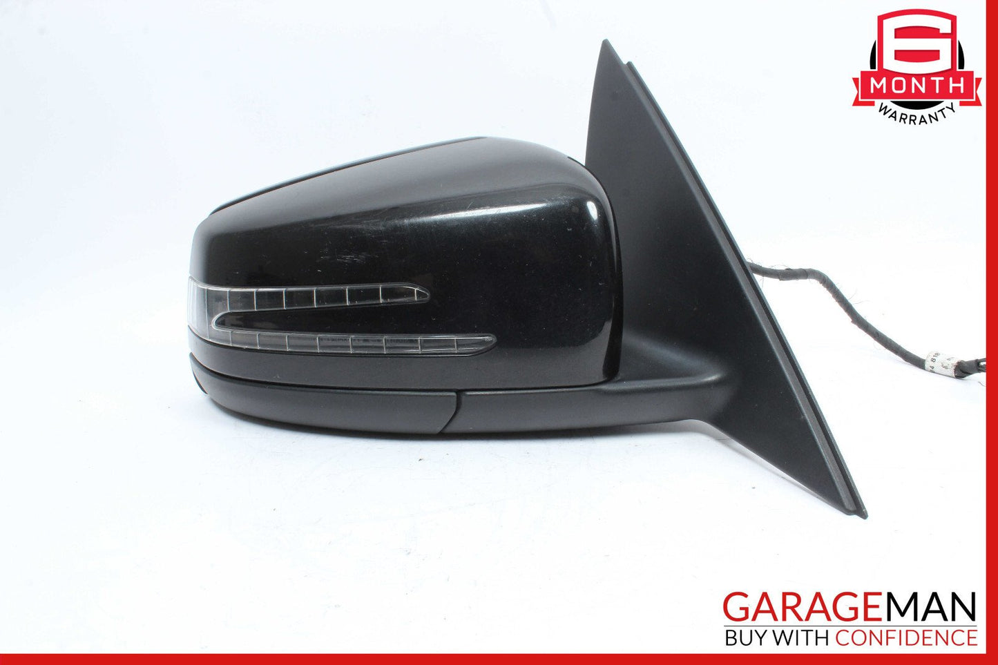 10-11 Mercedes W204 C300 Front Right Side Mirror Door Rear View Black OEM