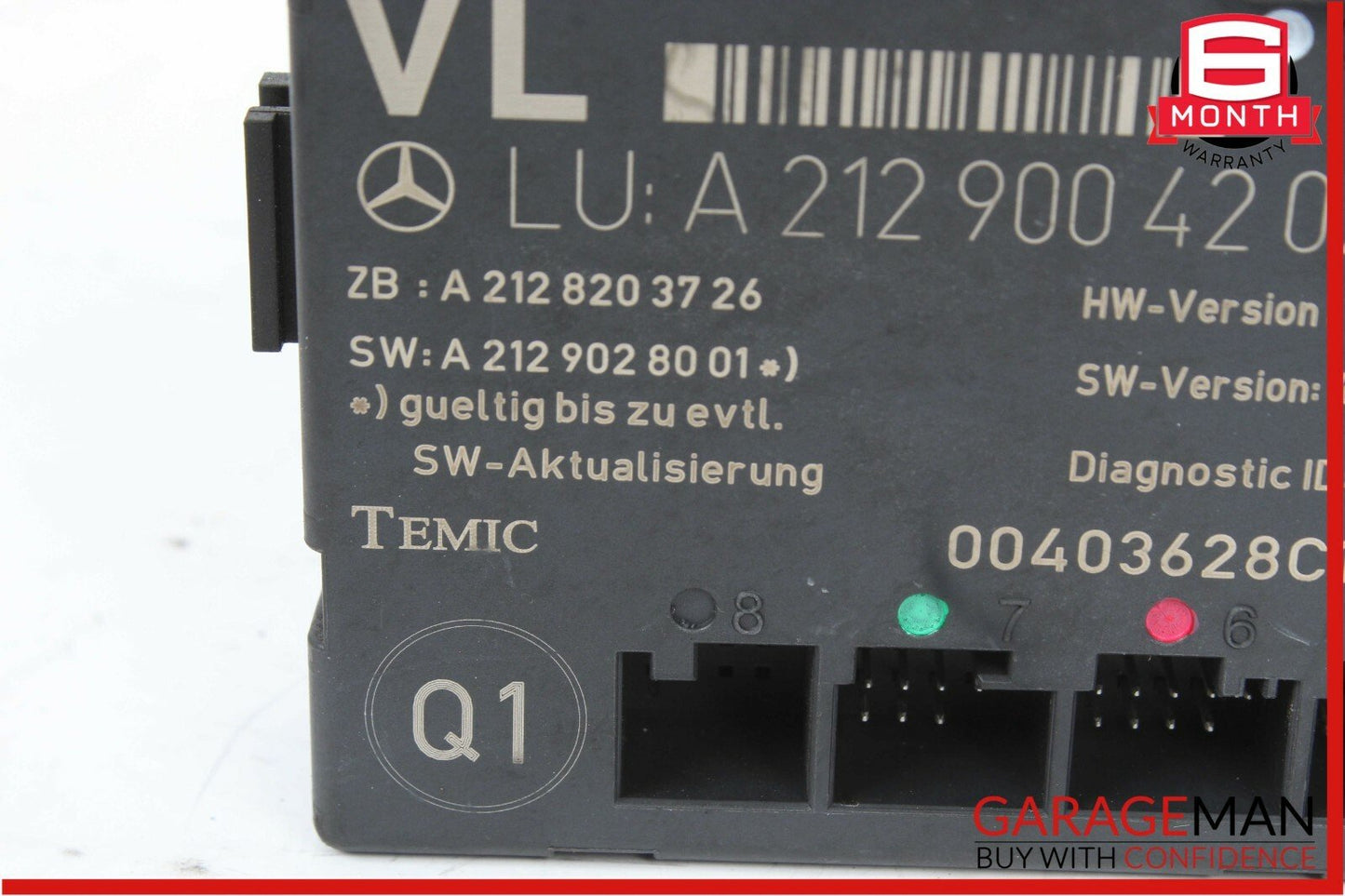 08-15 Mercedes W204 C250 Front Left Driver Side Door Controller Module Unit