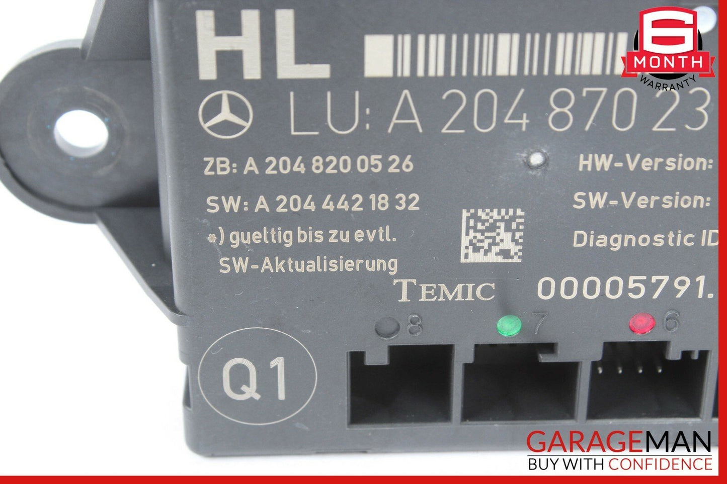 08-14 Mercedes W204 C300 C350 C63 AMG Rear Left Side Door Controller Module Unit