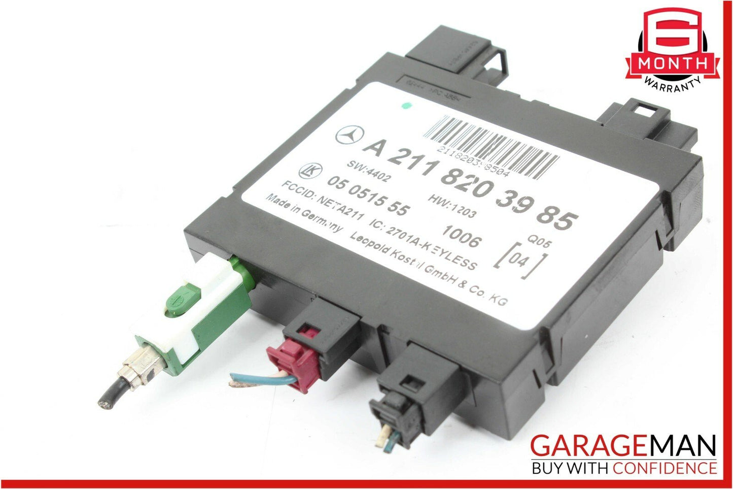 03-11 Mercedes CLS500 E320 E500 Keyless Go Entry Control Module Unit