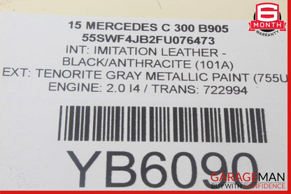 14-19 Mercedes W205 C300 S600 GLC350 S550 Keyless Go Entry Control Module OEM