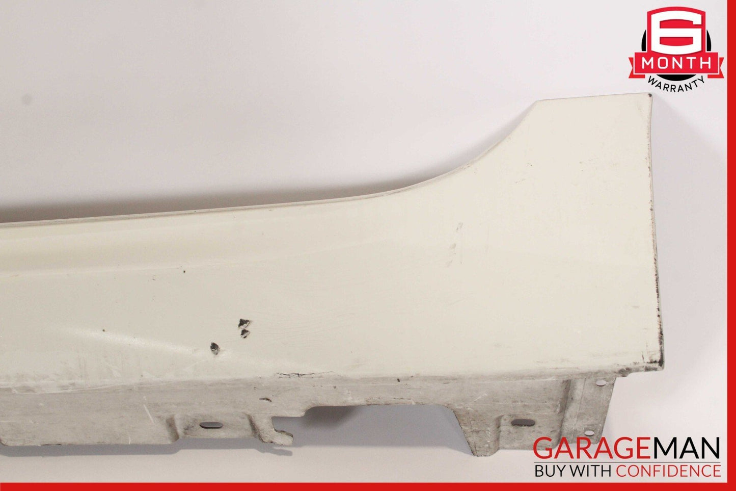 13-19 BMW 650i F06 Left Driver Side Rocker Skirt Molding Trim Panel White OEM