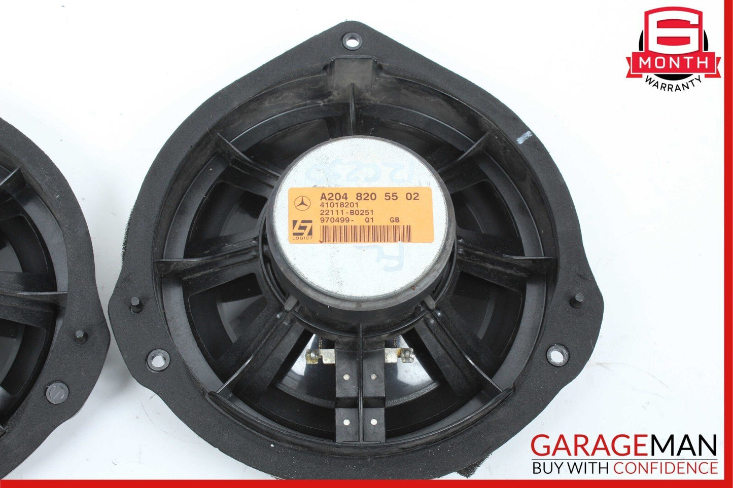 08-18 Mercedes W204 C250 CLS550 Front Door Audio Speaker Logic 7 Set of 2 Pc OEM