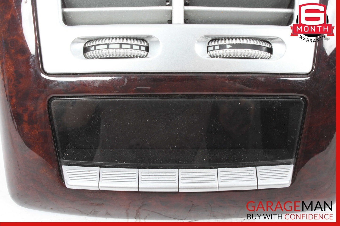 07-13 Mercedes W221 S600 S400 Rear Center Console A/C Air Vent Trim Wood OEM
