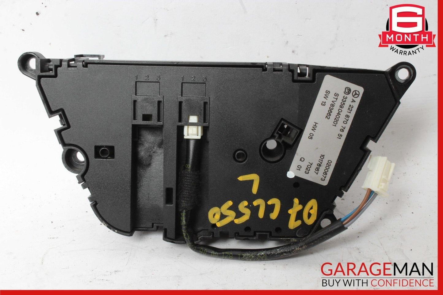 07-14 Mercedes W216 CL550 Front Left Side Seat Control Memory Controller Switch