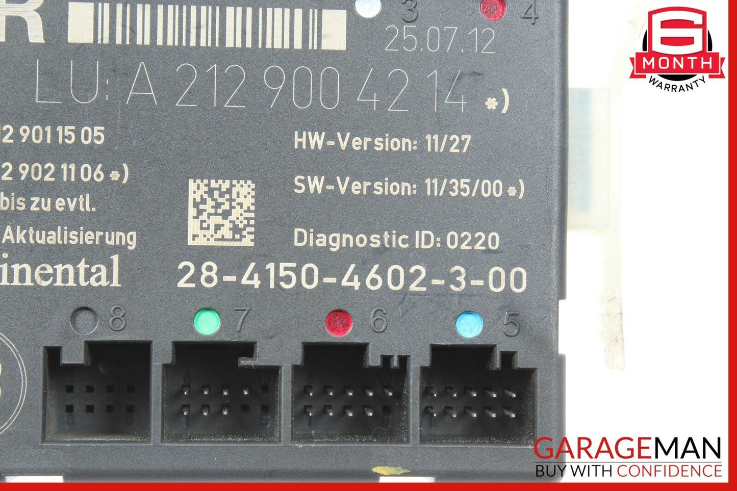 08-14 Mercedes W204 C250 C350 Front Right Side Door Control Module 2129004214