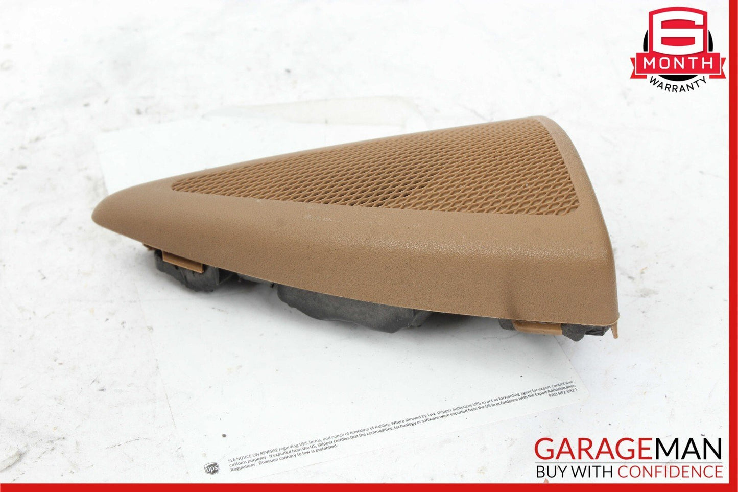 03-09 Mercedes W211 E350 E55 AMG Front Right Side Tweeter Speaker Cover Brown