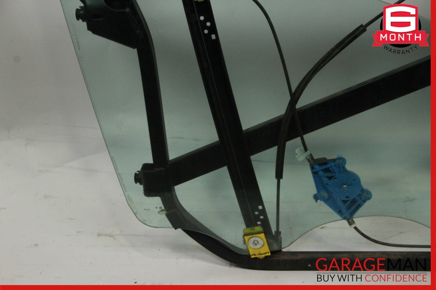 03-06 Porsche Cayenne 955 Front Right Door Window Frame Glass Panel Plate Assy