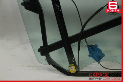 03-06 Porsche Cayenne 955 Front Right Door Window Frame Glass Panel Plate Assy
