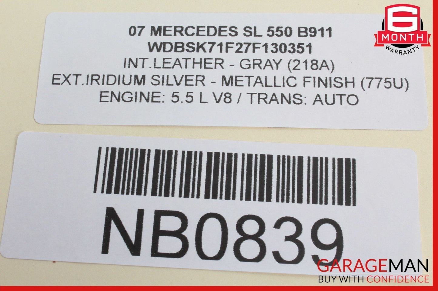 01-07 Mercedes R230 SL550 C230 CLK320 Anti Theft Alarm Module 2118209126 OEM