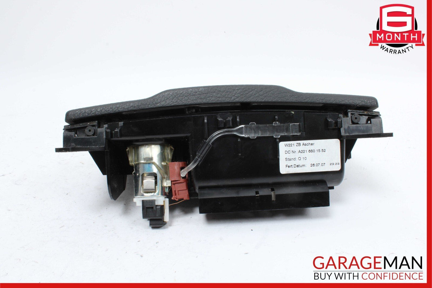 07-09 Mercedes W221 S550 S63 AMG Ashtray Ash Tray Compartment Tray Lighter Black