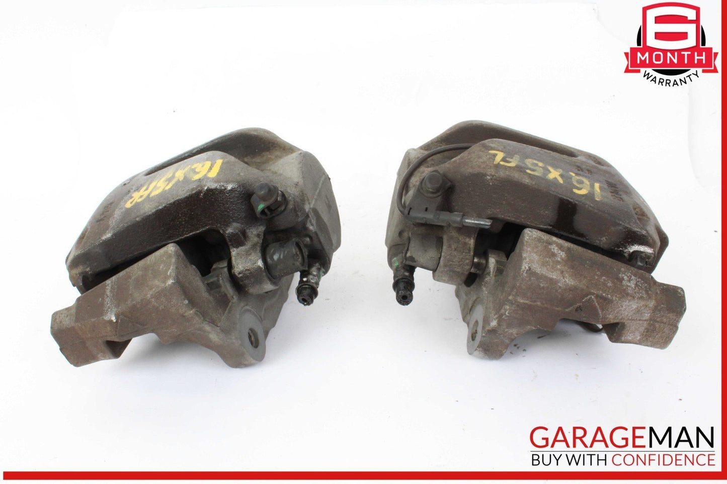 14-18 BMW X5 Front Left and Front Right Side Brake Caliper Calipers Set OEM