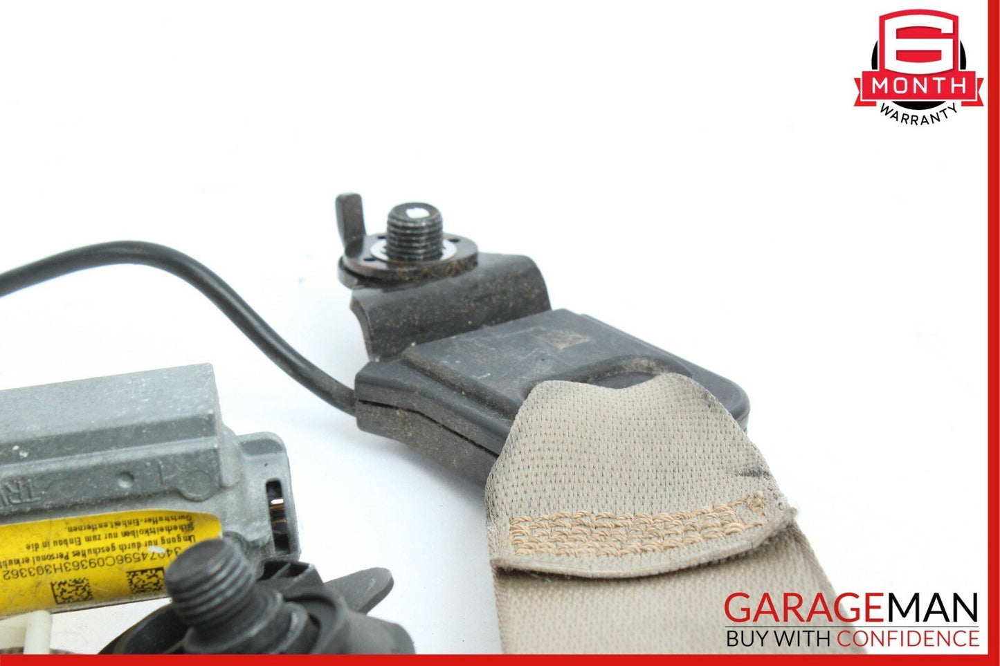08-14 Mercedes W204 C300 C63 AMG Front Right Seatbelt Seat Belt Retractor Beige